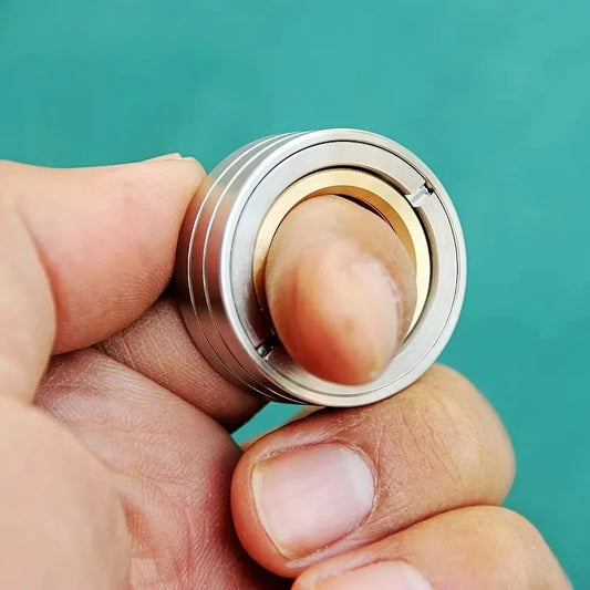 EDC Metal Detachable Mechanic Ring Fingertip Gyroscope Toy Rotating Magnetic Rhythm Stress Relief антистресс Office Adult Gift