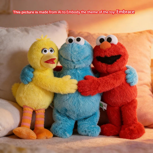 Cute Sesame Street Plush Dolls Toy Featuring Elmo Cookie Monster Big Bird Adorable English Leaning Options For All Ages
