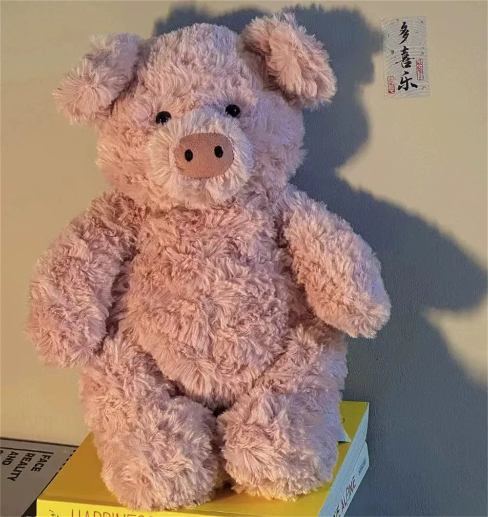 JC Ultra Soft Plush Toys Pig/Cat/Bear Cute Stuffed Animals Cuddly Emotional Companion Perfect Gift for Kids Adults Home Decor