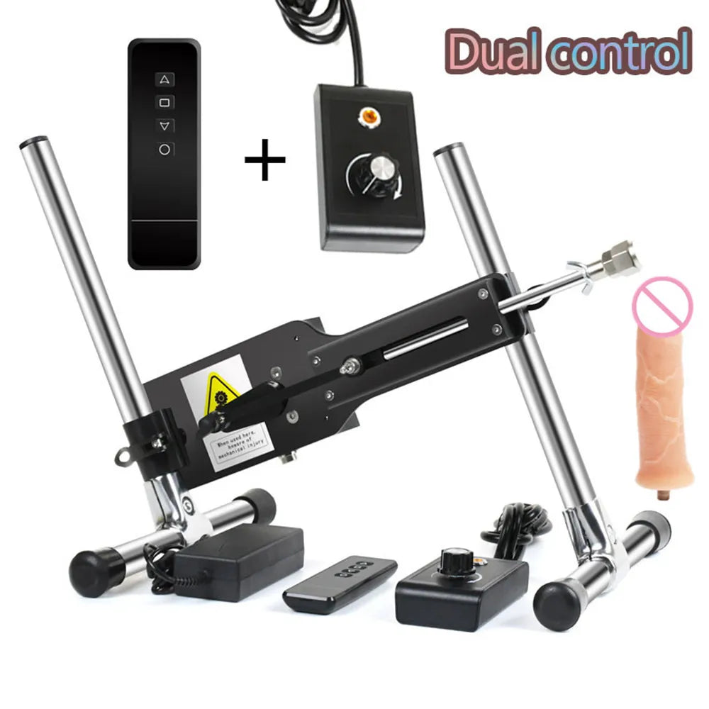 Love Machine With Thrusting Dildo Attachments Automatic Remote Control Adjustable Sex Toys For Adults Vagina Anal Masturbation