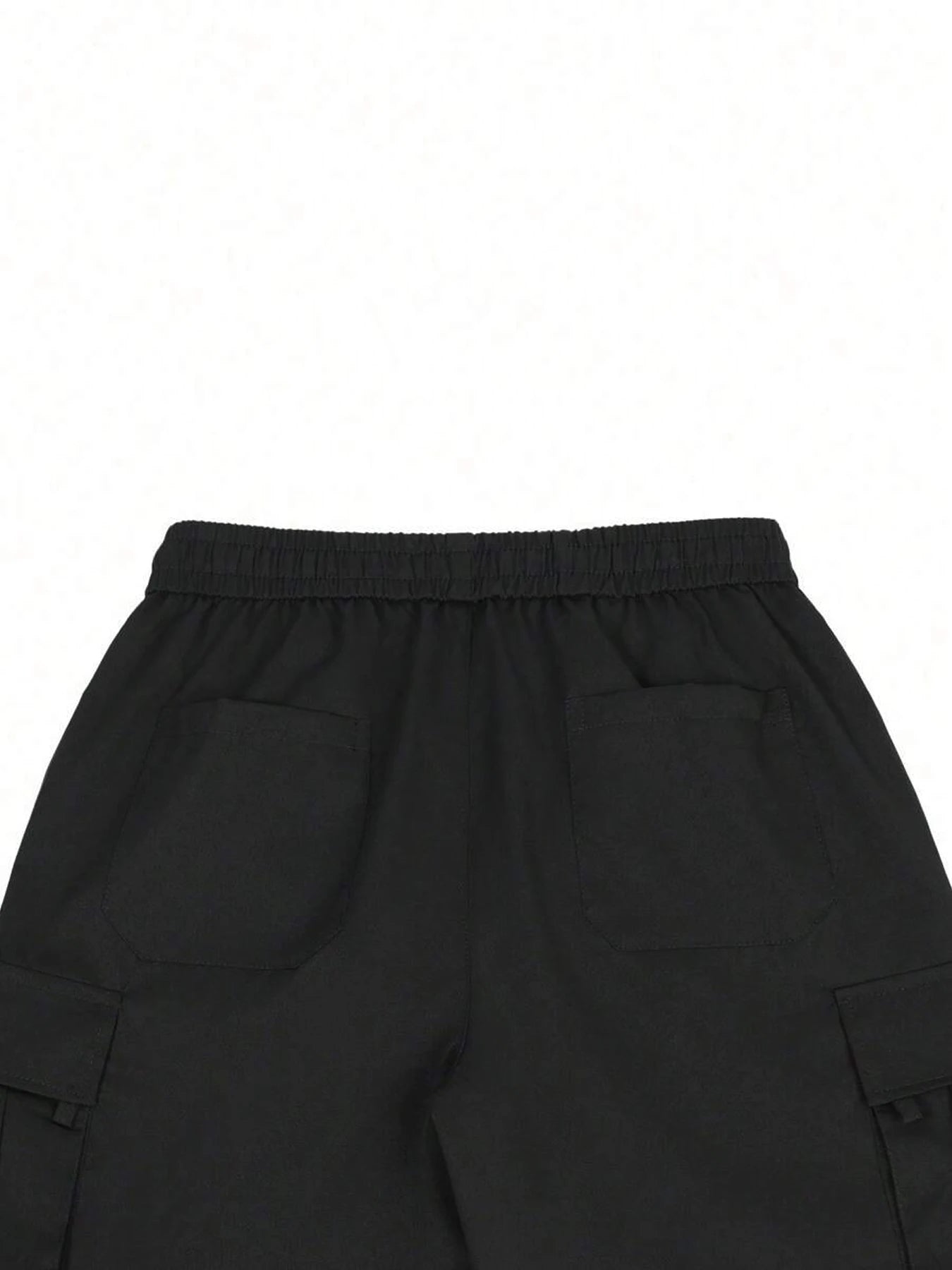 Men's Loose-Fit Cargo Shorts β Drawstring Waist, Flap Pockets, Multi-Pocket Jogger-Style Casual Shorts