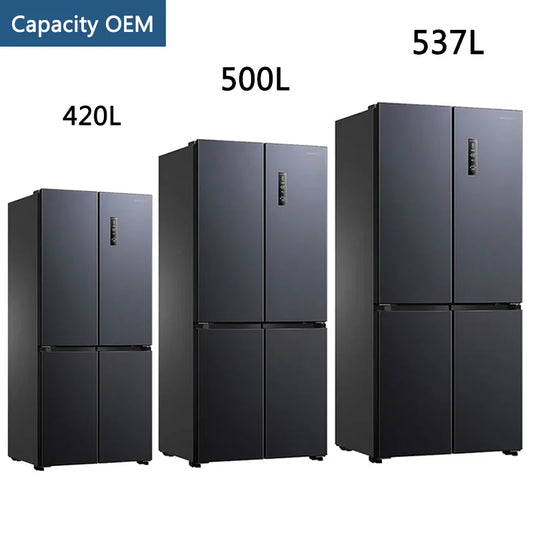 OEM storage commercial four door refrigerator, bottom freezer, household refrigerator