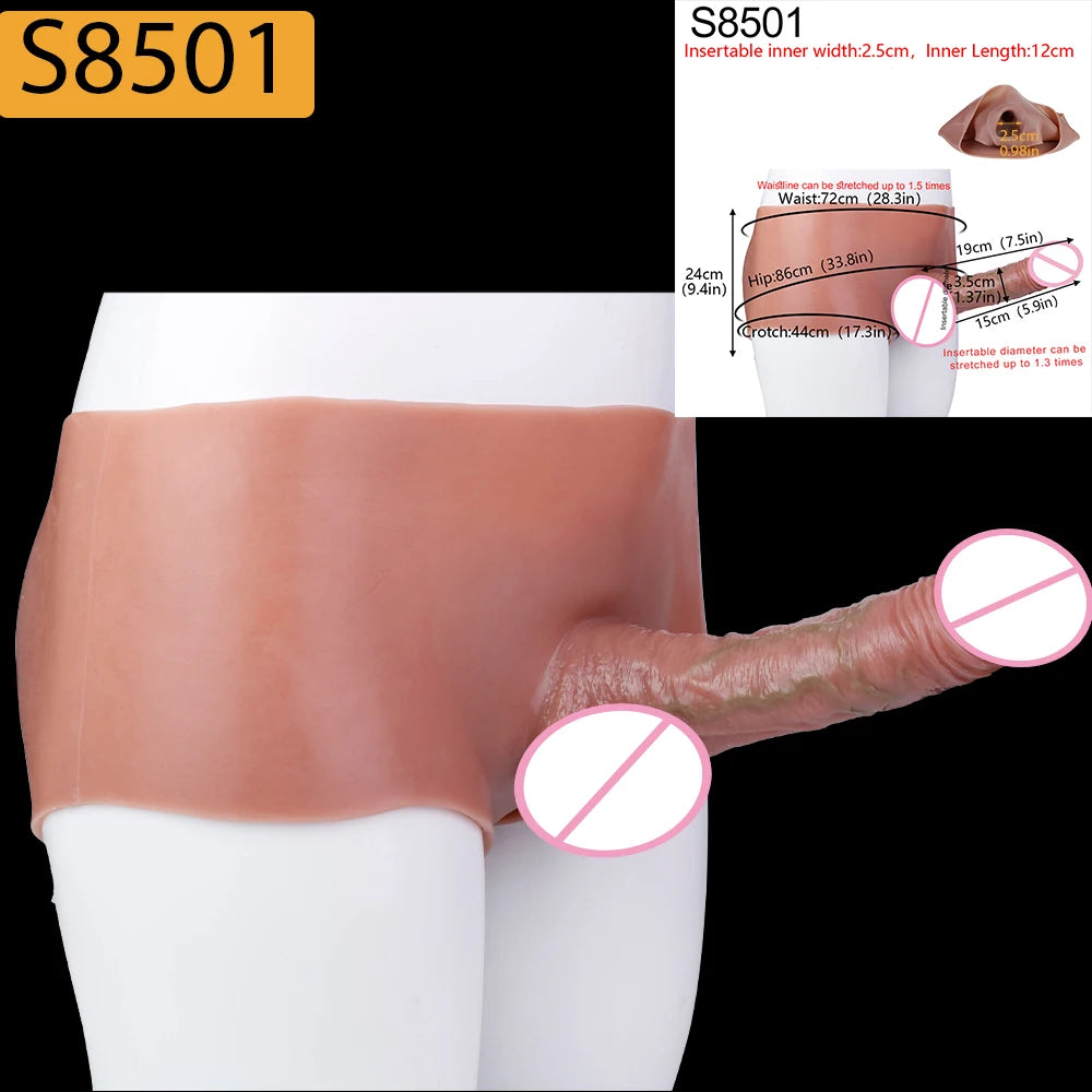 SXXY Strap-On Lifelike Penis Cover насадка на член Large Hollow DildoPants Intimate Adult Sex Toy for Couples Sex