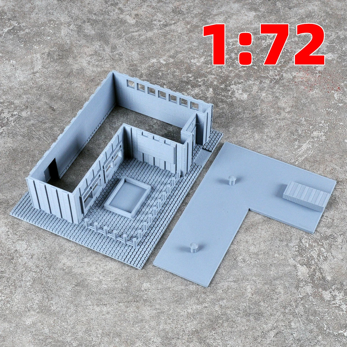 Assembly Architectural Miniature Bungalow Garage Villa Office Building Railway Railroad Diorama Scale Model Kit 1/64/72/87/150ho
