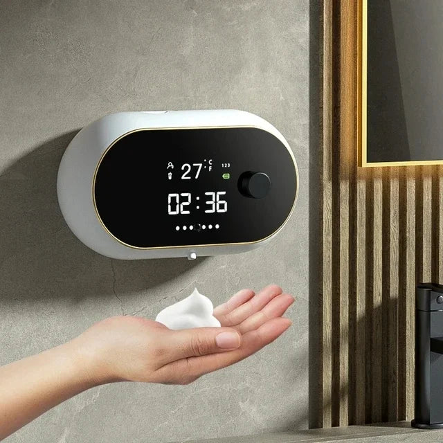 Zai Xiao New Soap Dispenser Wall Mounted Induction Automatic Touchless Soap Dispenser USB Rechargeable Electric Soap Dispense