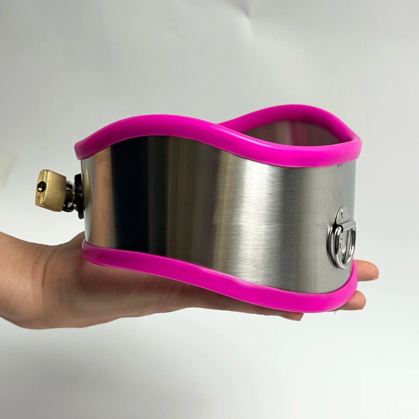 LILUPLAY New Stainless Steel Neck Collar Bdsm Bondage Lockable Chastity Belts Fetish Dog Collar Neck Harness Collar Sex Toys