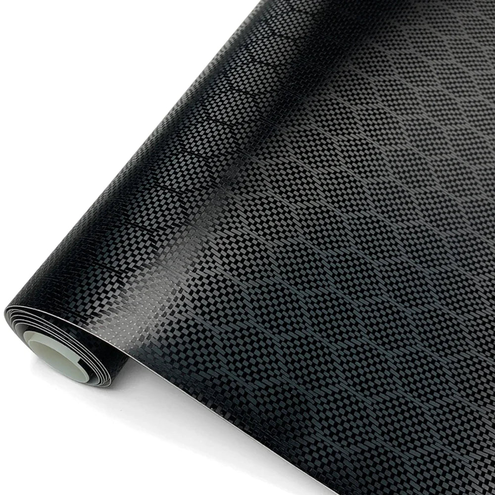 Carbon Fiber Sticker High Gloss Honeycomb Vinyl Wrap Film Waterproof Adhesive Auto Body Decoration Decal Tunning Car Accessories
