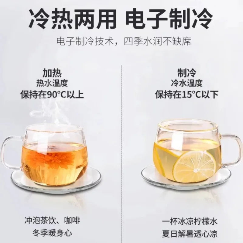 Desktop water dispenser household small desktop system for hot and cold use bottled water boiling machine water dispenser