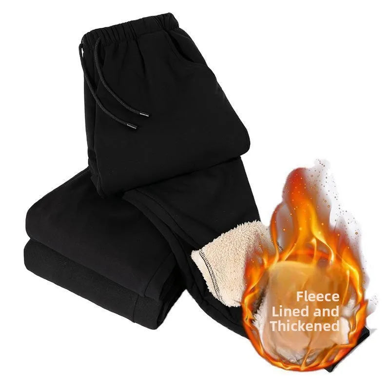 Men's Winter Thickened Cotton Pants 2024 Outdoor Wear Sport down Cotton Loose Cold Proof Warm Super Thick Casual Trousers