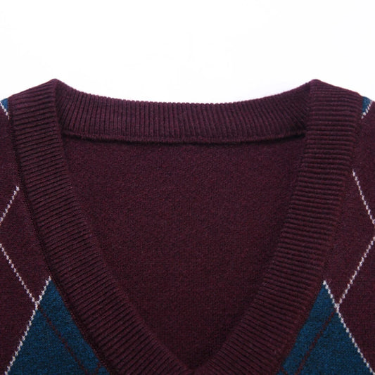 Unisex, New Autumn and Winter Warm Vest, Men's Stylish Slim-fit V-neck Sweater.stretch ,S-3XL Student Sweater
