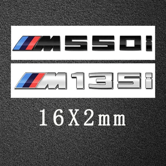3D ABS Car Letters M Logo Sticker Rear Trunk Emblem Badge For BMW M125i M135i M140i M235i M240i M320i M330i M340i M350i M440i