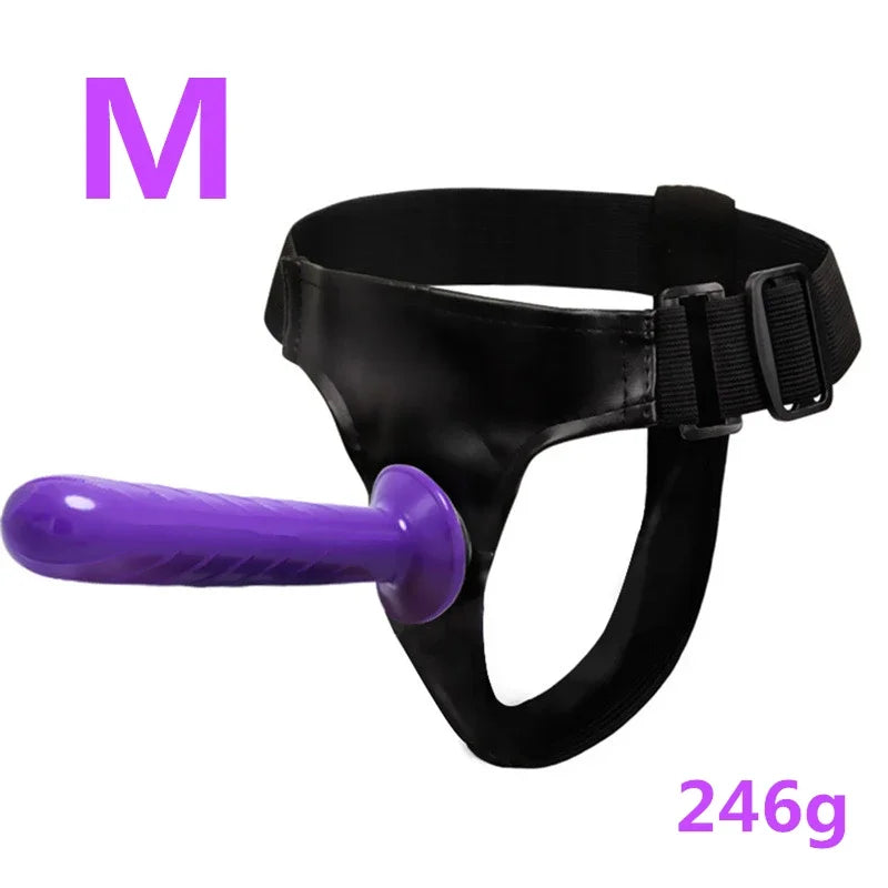 Strap On Big Dildo Vibrator Strapon Ultra Elastic Harness Belt Adult Sex Toys For Woman Lesbian Double Penis Realistic Dildos