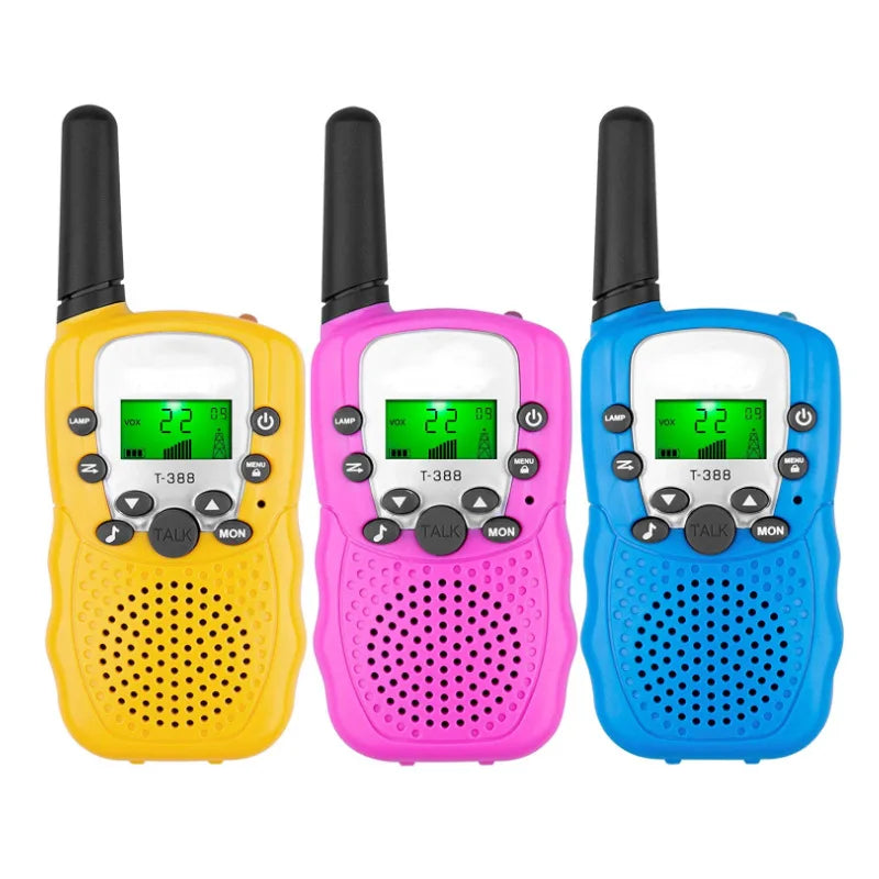 Obuby Toys for 3-12 Year Old Boys Walkie Talkies for Kids Gifts Toys with Backlit LCD Flashlight 3 KMs Outside Hiking Camping