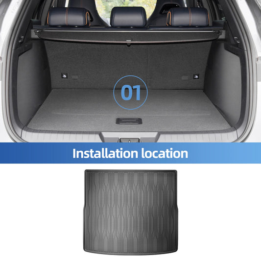 for BYD Song Plus EV/DMI Sealion 6 for BYD Seal U 2021-2024 Car Cargo Liner Trunk Pad TPE 3D Accessories Black