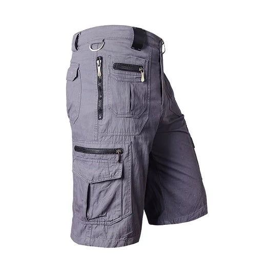 Summer breathable straight shorts men's military tactical shorts with multiple pockets workwear running pants hiking fitness ca