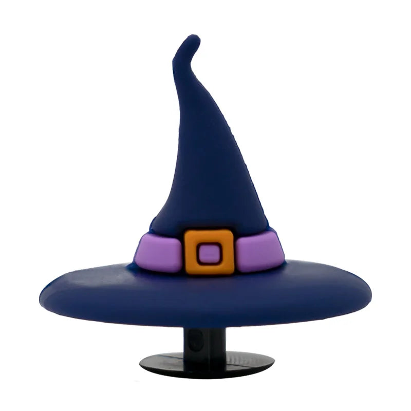 1/15pcs 3D Halloween Party Horrible Shoe Accessories Black Cat Ghost Witch Shoe Charms Woman Men Kids Pins Buckle Decorations