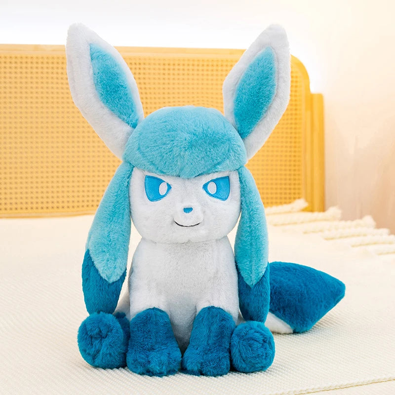 40-80cm Sylveon Glaceon Pokemon Plush Toys Stuffed Doll Cartoon Pokémon Plushie Anime Eevee Pillow Xmas Birthday Gift for Kids