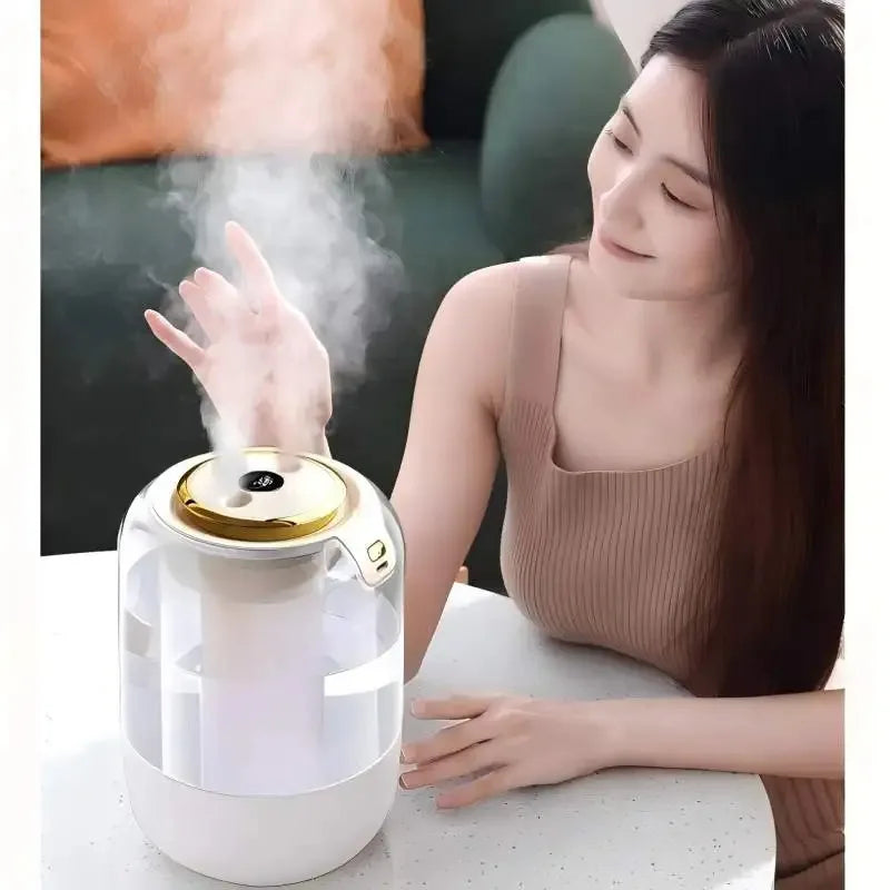 Cool Mist Air Humidifier For Bedroom 2025 New Ultrasonic Quiet Large Spray Safe for Babies & Pregnant Women
