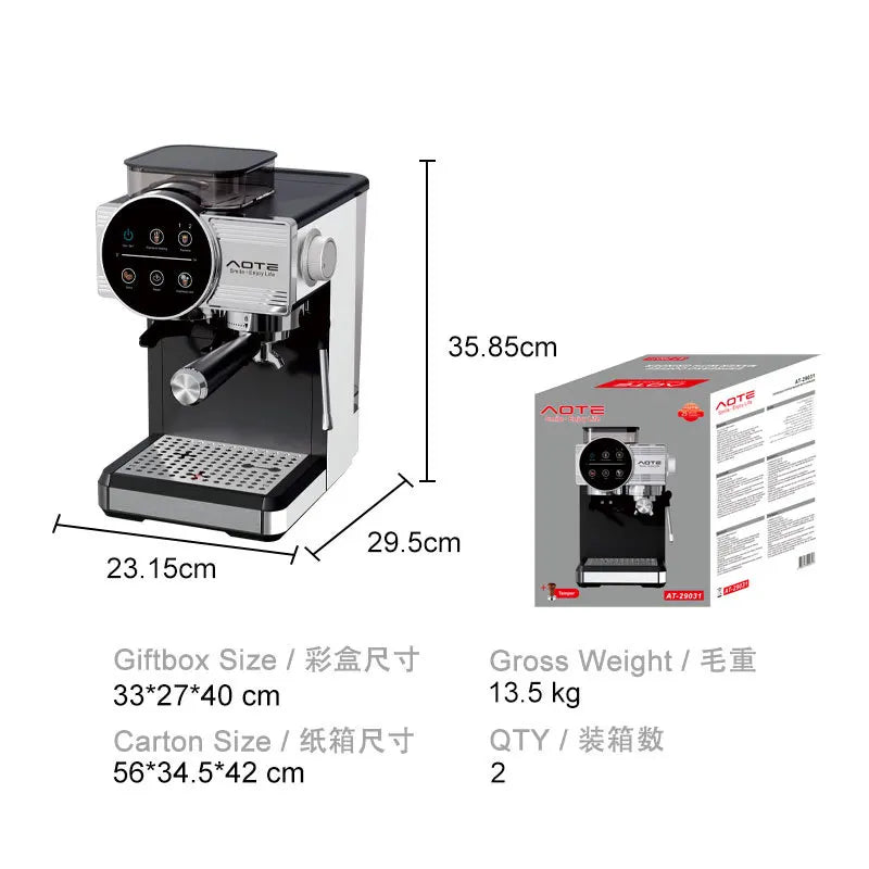 Home Coffee Machine Grinder Milk Carton Home Automatic Coffee Machine
