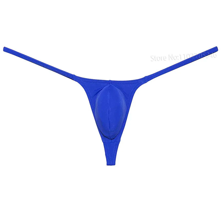 Men's Sexy Underwear Thong Contour Pouch Tangas Sexy Men Bikini Briefs Solid Underpants Briefs Bikini Thongs Soft Male Panties