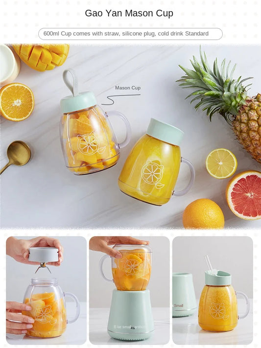 Bear Blender Juicer Portable Household Automatic Multi-Function Food Processor Small Electric Juice Extractor Juicer Cup