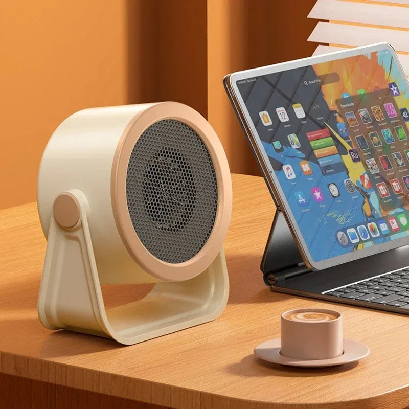 Energy Saving PTC Heater Low Noise Desktop Portable Warm Air Blower for Office Bedroom Personal Heating