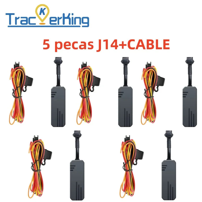 5pieces Trackerking J14 GPS tracker Device 2G Realtime Tracking Locator Device GT06 Protocol With Free Platform App Acc Alarm