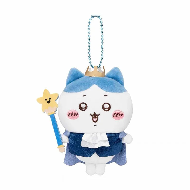 Jhiikawas Fairy Tale Prince Princess Series Plush Keychain Cute Usagi Hachiware Jiikawa Anime Pendant Kawaii Bag Charm for Fans