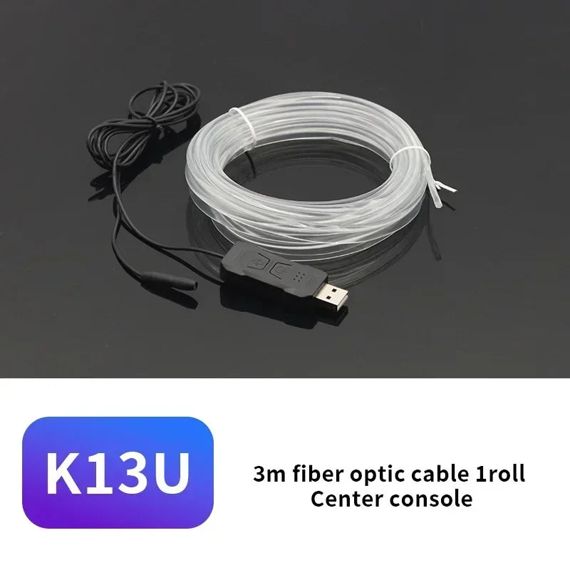 Car Environment Wire LED USB Flexible Neon Interior Lights Assembly RGB For Automotive Decoration Lighting 3M Hidden APP