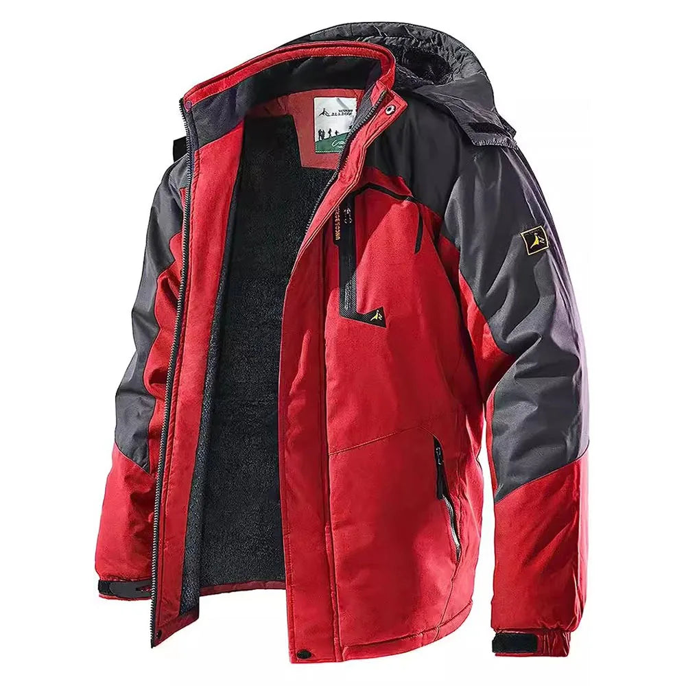 Men's Winter Parkas Outdoor Jacket Thicken Fleece Warm Waterproof Windbreaker Ski Jackets Climb Men Thick Coat Hot Sale