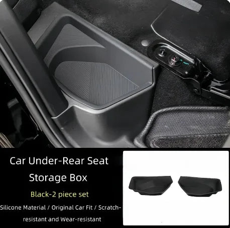 Auto Tailgate Storage Box Suitable for GWM Tank 300 2025 Modified Car Rear Seat Silicone Storage Box Car Interior Accessories