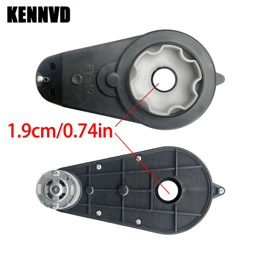 1.9cm 0.74in Aperture 6V 12V 24V RS550 High Speed Children Electric Ride on Toy Car Metal Gear Motor Gearbox Engine Accessory