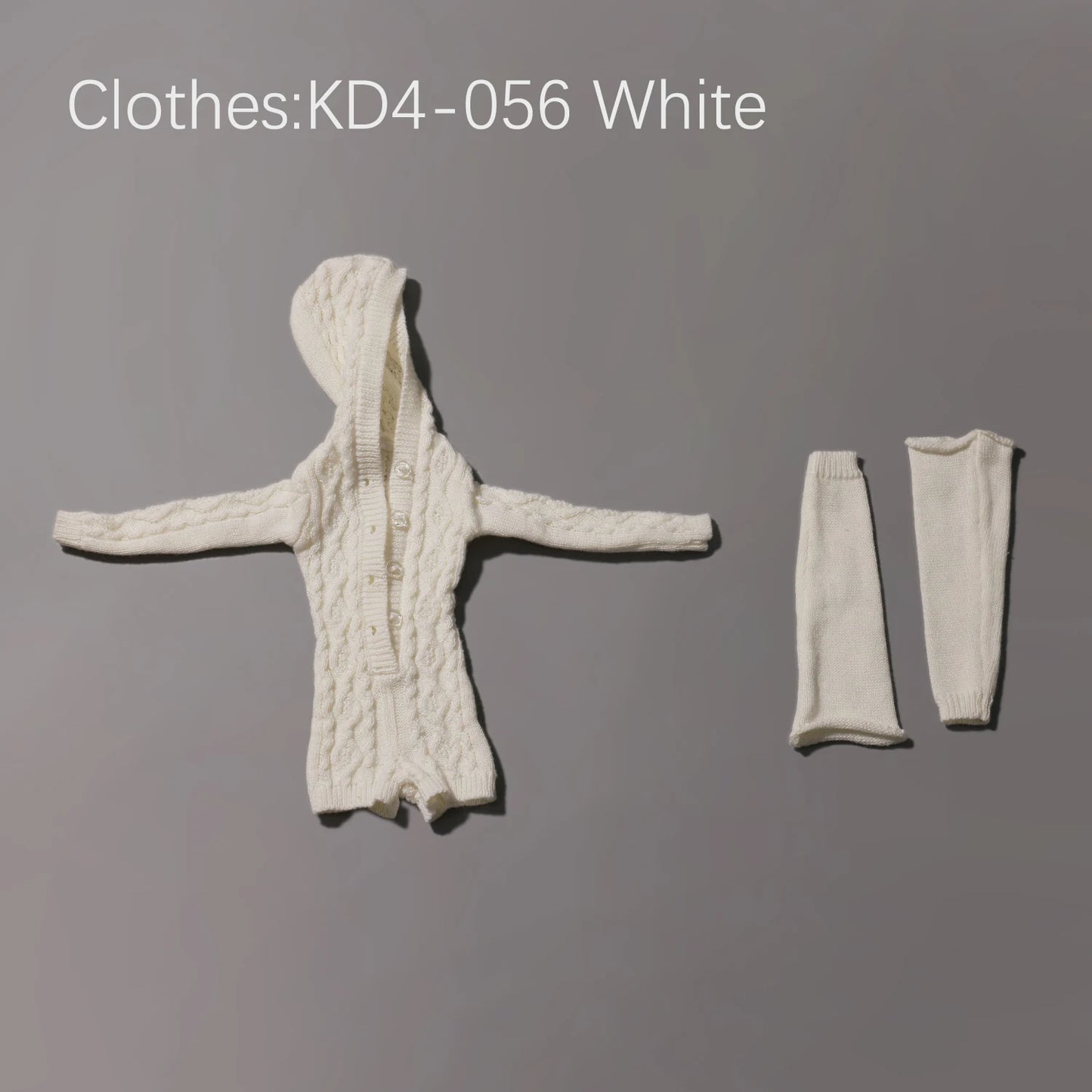 BJD Doll 1/4 Kaka H ShugaFairy MSD FullSet Cool Casual Uninhibited Lady Hooded Cable Knit Sweater Outfit Ball Jointed Doll