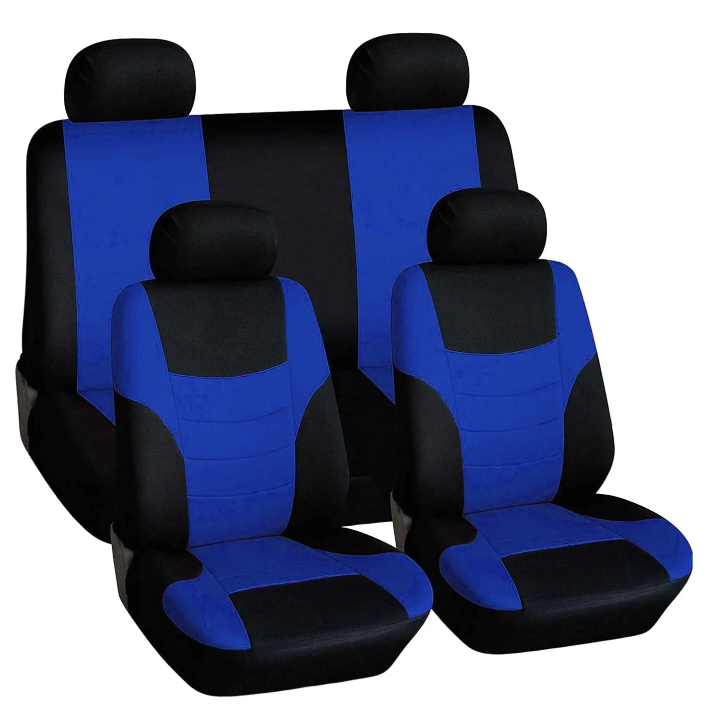 8Pcs Car Seat Covers Front Rear Headrest Protector Comfortable Fashion Seat Cover Protectors for Car SUV All Seasons Auto Parts