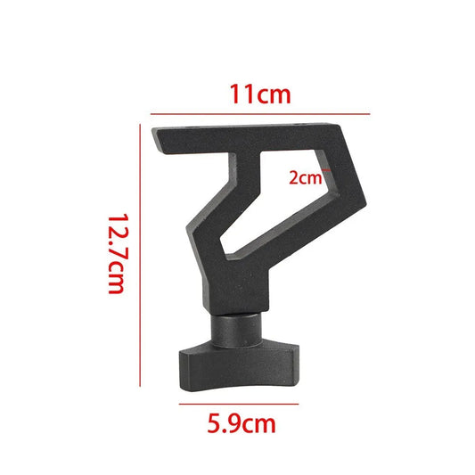 2pcs 11586.04 Jack Mounting Bracket Adjustable 07-18 Jeep Wrangler JK Car Jack Tube Mount Bracket Black Easy to install
