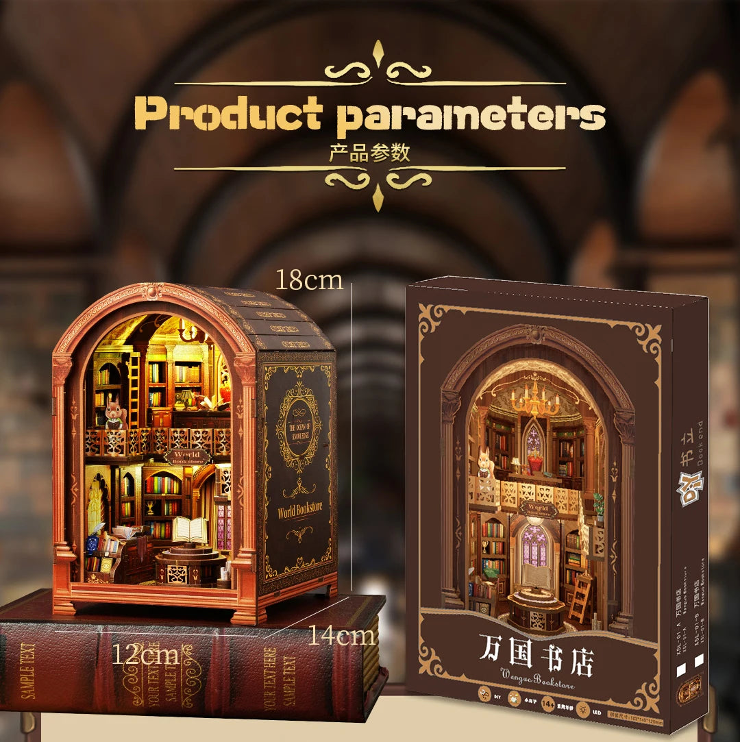 Diy Big Wooden Dollhouse Furniture Light Kit Doll House Casa Miniature AccessoriesWooden Toys Birthday New Year ChristmasGifts