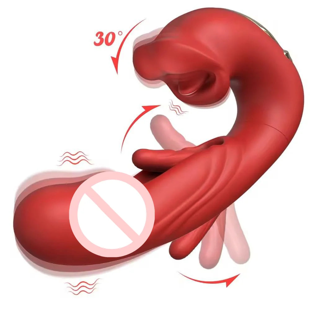 Sucking Vibrator Women Sex Toys- G Spot Vibrator Dildo with 7 Suction & Vibration Modes for Clitoral Nipple Stimulation Sex Toys
