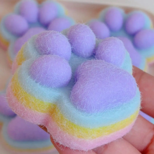New Cat Paw Mochi Taba Squishy Fidget Toy Cute Cat Paws Toys Slow Rebound Decompression Toy Super Soft Reduce Stress Toy Gifts 