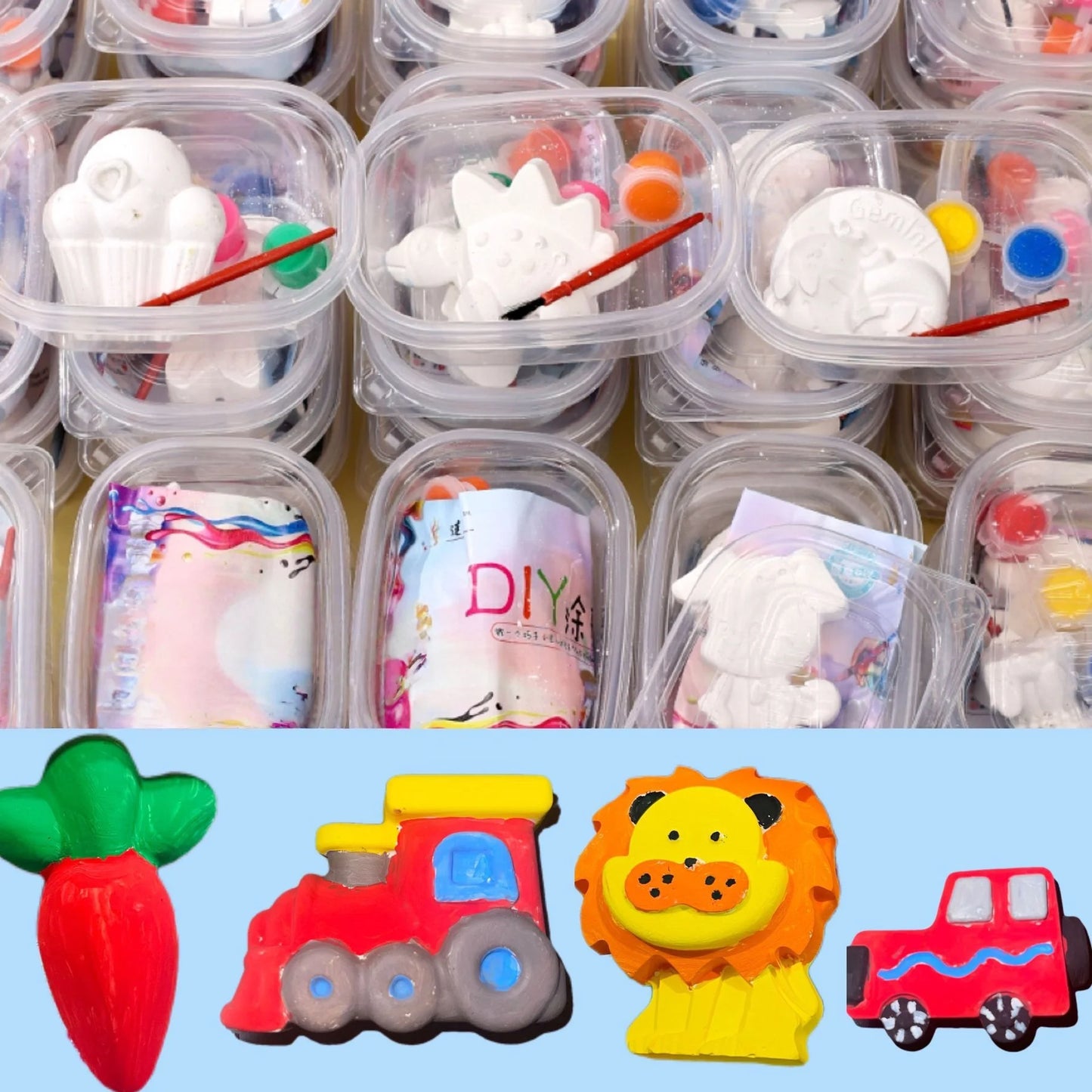 1pcs Fun Box DIY Handmade Graffiti Dolls For kids Birthday Kindergarten Home Party Gift Pinata Gift Bag Treasure Box Filling