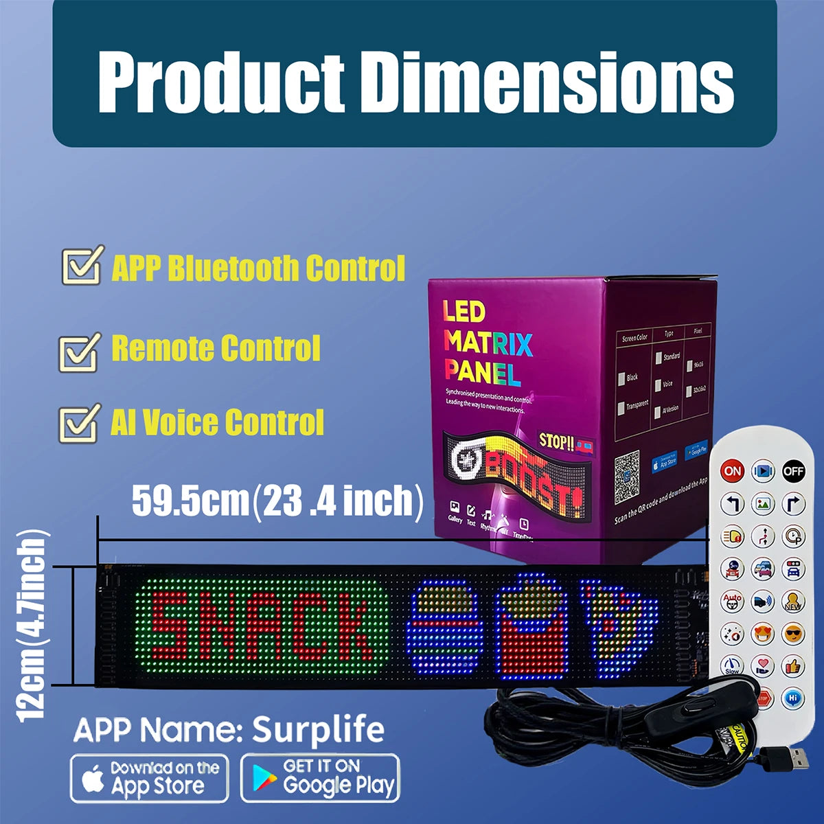 2025 NEW intelligent AI Devil Eyes AI voice control car LED signage for custom text animation display for shops & parties lamp