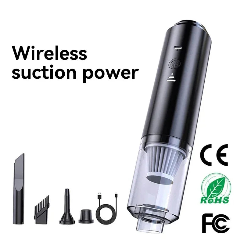 2026 New Powerful Vacuum Cleaner With No Dead Angle Smart Home Inflatable Cordless Handheld Vacuum Suction