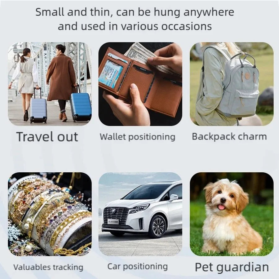 Bluetooth GPS Tracker Anti-Lost Device Reminder Finder Locator for iOS Android System Elder Kid Pet Luggage Bag Key Car Tracking