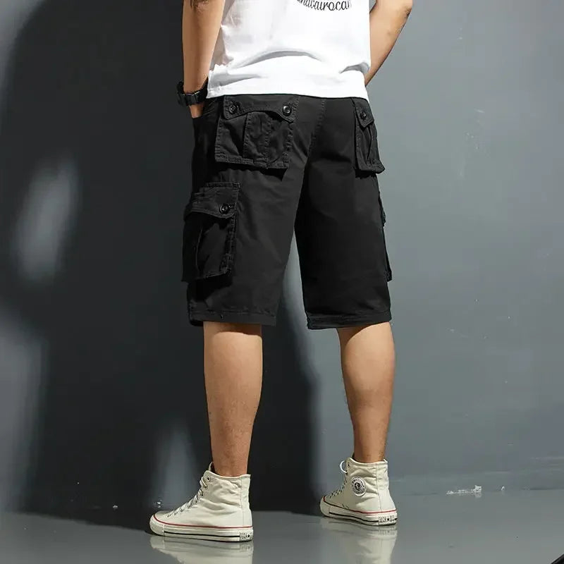 Mens Cargo Shorts Camouflage Bermuda Short Pants for Men Combat Solid Camo Homme Designer Harajuku Loose New in Big and Tall Y2k