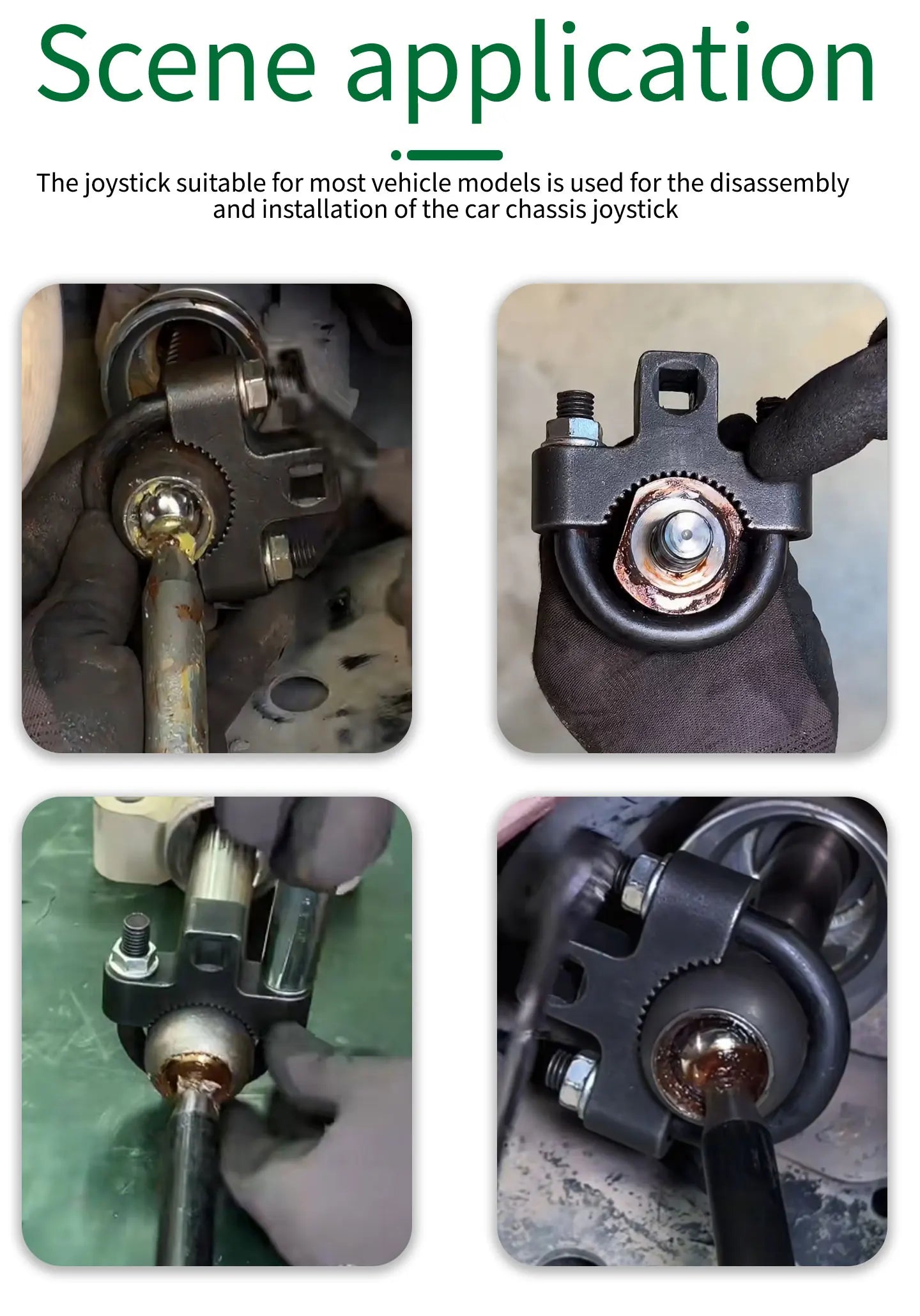 3/8 Inch Inner Tie Rod Removal Tool, Car Steering Ball Joint Disassembly Maintenance Tool, Professional Auto Repair Tool