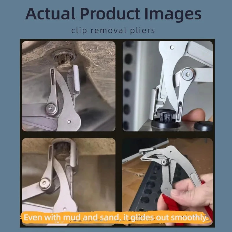 Car Clip Removal Pliers Plastic Rubber round Nail Fastener Remover Tool for Interior Door Panel Chassis Trunk Repair