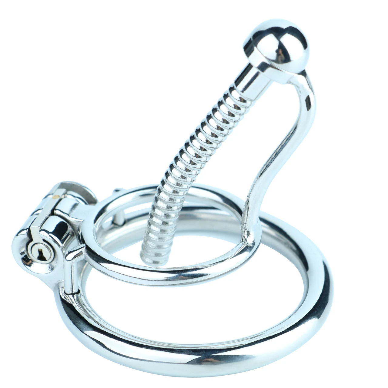 FRRK-238 Urethral Tube Piercing Metal Chastity Cage Lock Cock Device Adult Game 정조대 Male Penis Exercise Advanced Player Sex Toy