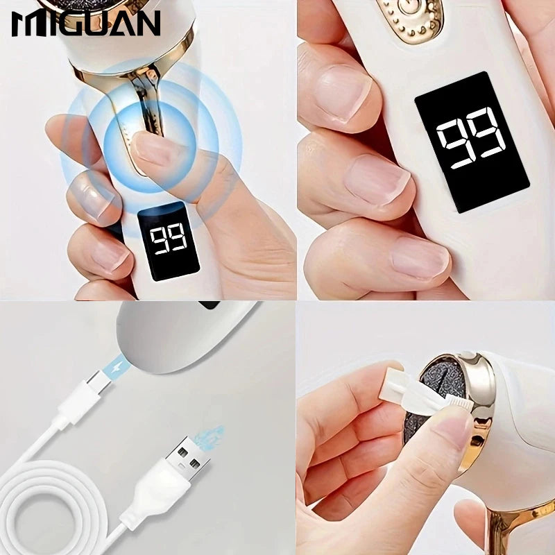 Professional Electric Callus Remover for Feet - Easy to Use, Gentle Exfoliator for Smooth Skinļ¼Rechargeable