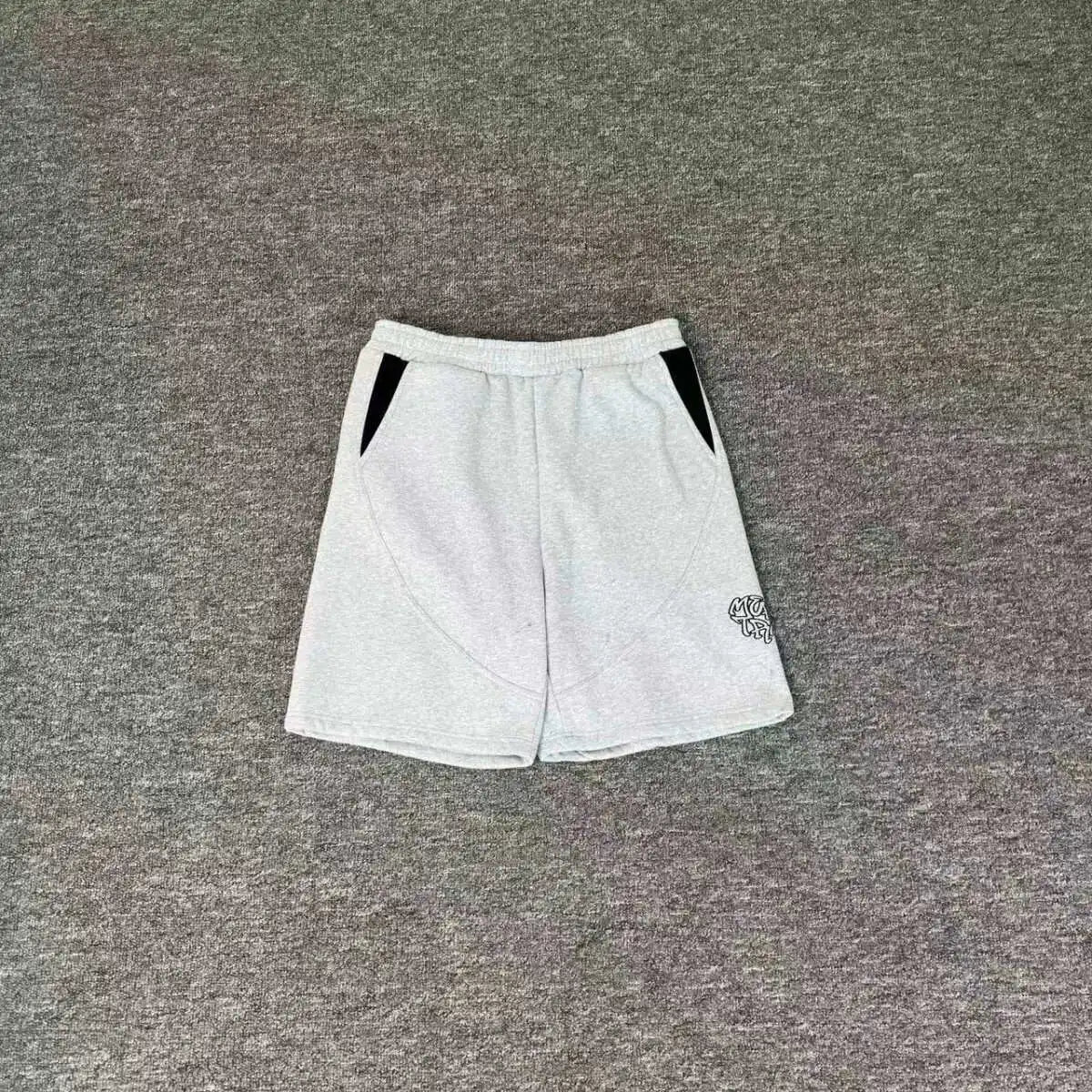 Mertra embroidery letters high street loose hip-hop street shorts men and women padded casual pants five-pocket pants summer