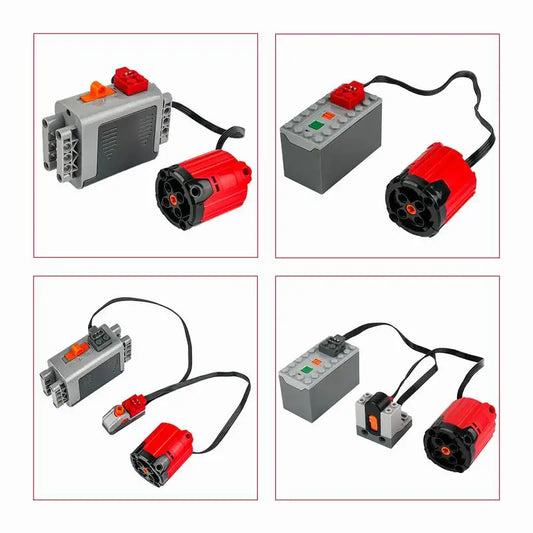 8882 XL Motor Red PLus Building Blocks MOC Technology Parts Power Functions Power Motor for Logoeds DIY Car Truck Power Up
