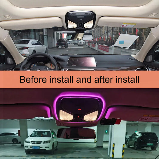 11 Colors Reading & Ambient Light for BMW 3 4 5 6 7 Series X3 X4 X5 X6 X7,Interior Lighting Upgrade for BMW 5 Series G60 –